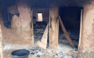 Burnt house in Northern Nigeria